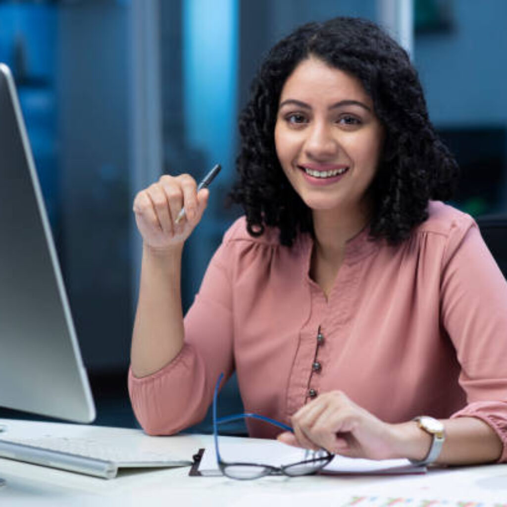 Young business woman - stock photo
